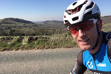 Tommy McCormack Out training in 2020 for Element Cycling Team