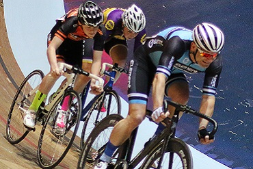 Track racing photo of Element Cycling Team